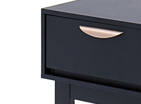 Luna Night Table 1 Drawer Angled Close Up