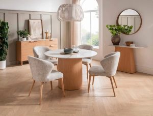 Evie Round Dining Table 120 Lifestyle
